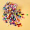 1200 Pieces Pony Beads Plastic Beads for Bracelet Making, Multi-Colored Beads for Hair Braiding, DIY Crafts, Kandi Jewelry, Key Chains and Ornaments Decorations 24 Assorted Colors